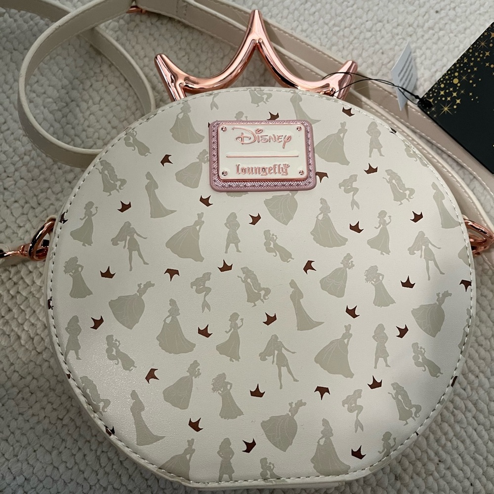 Disney Loungefly Ultimate Princess Celebration Aurora Rose Gold Purse